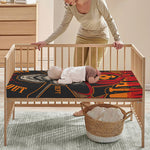Firefighter First In Last Out Print Baby Crib Sheet