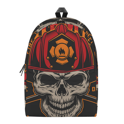 Firefighter First In Last Out Print Backpack