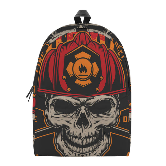 Firefighter First In Last Out Print Backpack