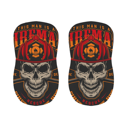 Firefighter First In Last Out Print Bar Stool Covers