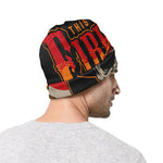 Firefighter First In Last Out Print Beanie