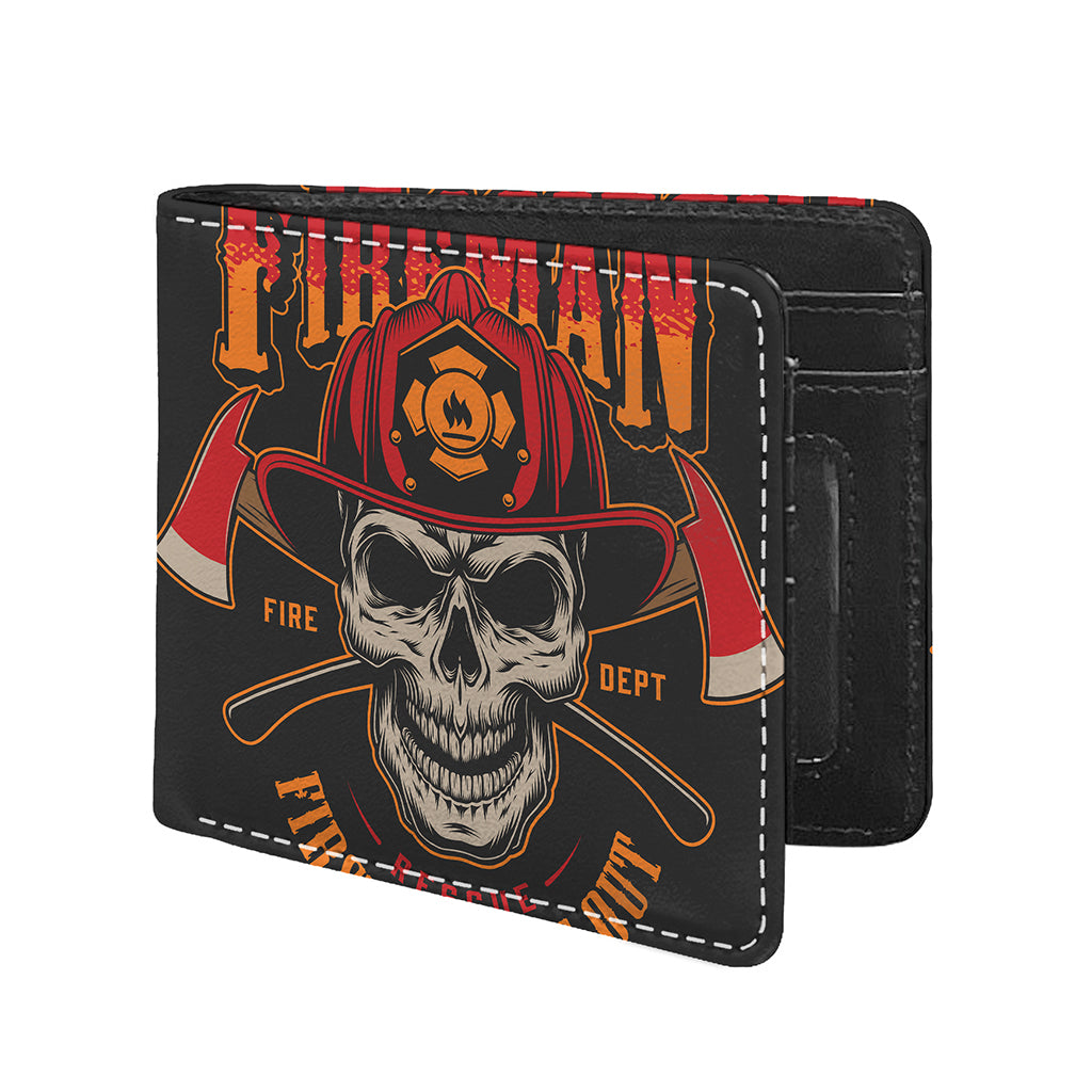 Firefighter First In Last Out Print Bifold Wallet