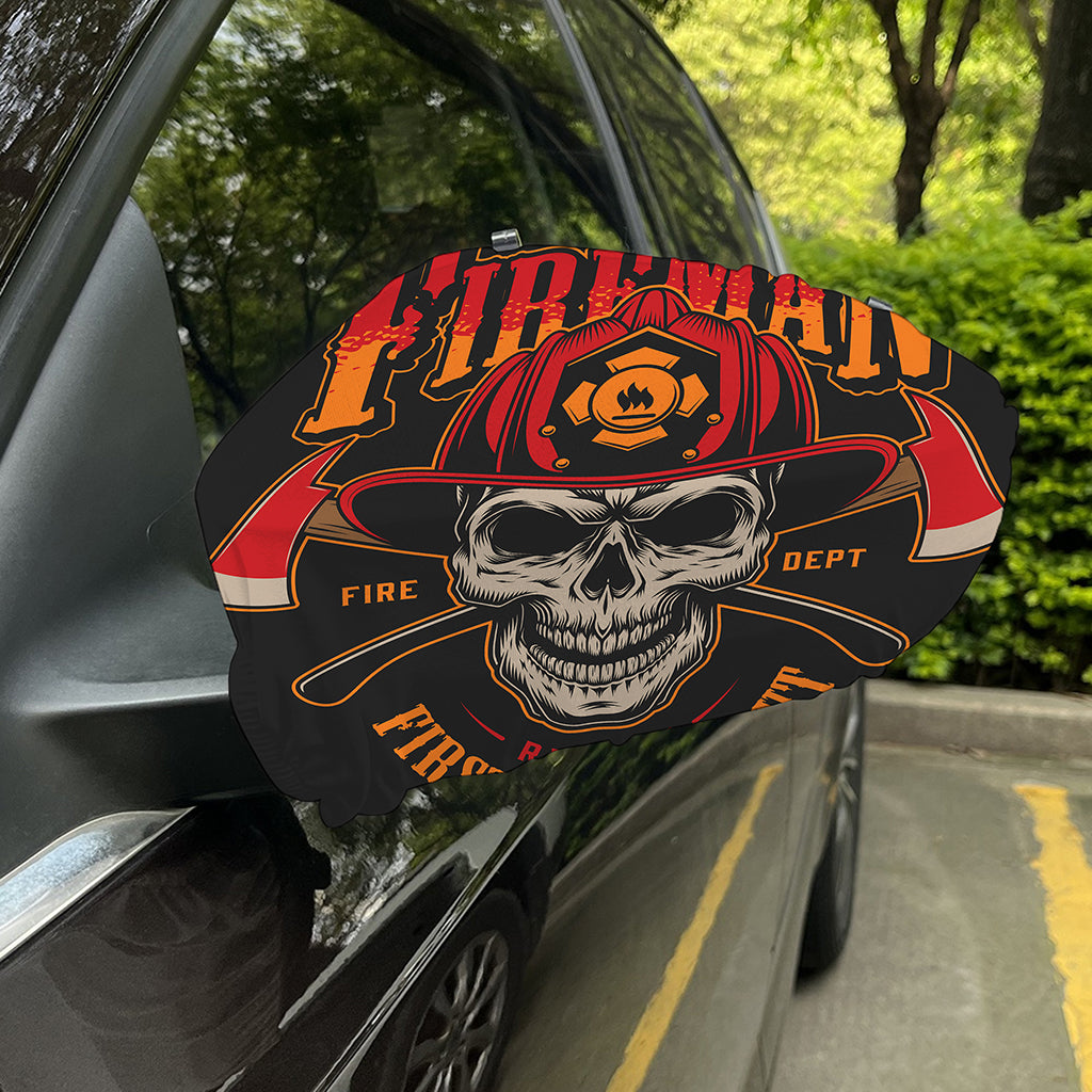 Firefighter First In Last Out Print Car Side Mirror Covers