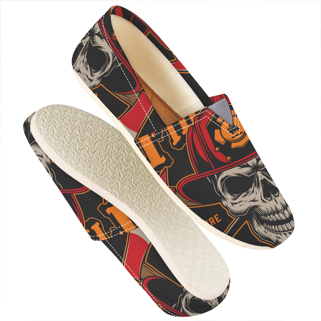 Firefighter First In Last Out Print Casual Shoes