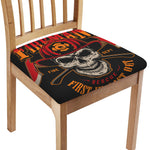 Firefighter First In Last Out Print Chair Cushion Cover