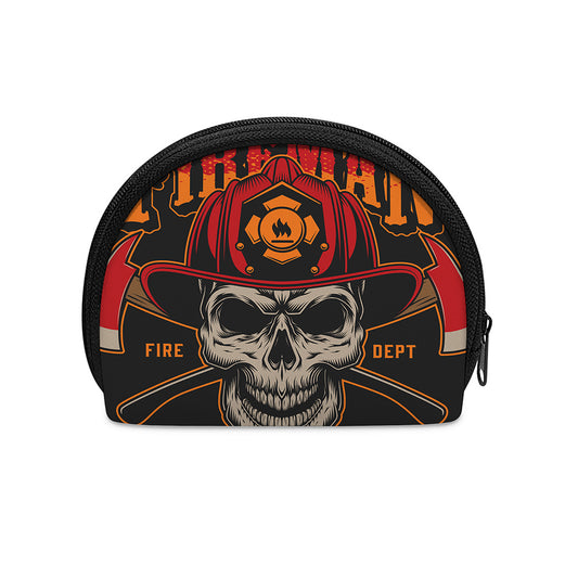 Firefighter First In Last Out Print Coin Purse