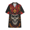 Firefighter First In Last Out Print Cotton Hawaiian Shirt