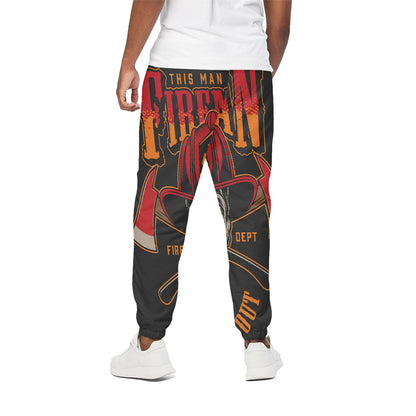 Firefighter First In Last Out Print Cotton Pants