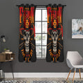 Firefighter First In Last Out Print Grommet Curtain Panels