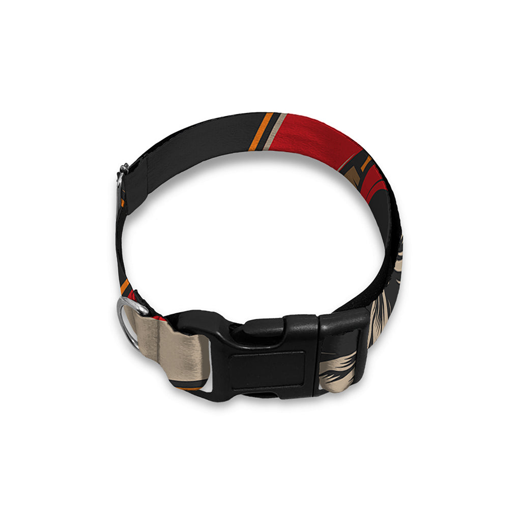 Firefighter First In Last Out Print Dog Collar