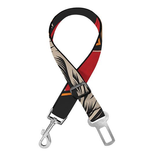 Firefighter First In Last Out Print Dog Seat Belt