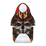 Firefighter First In Last Out Print Dog Zip Up Hoodie