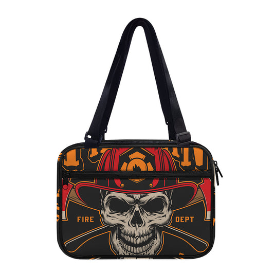 Firefighter First In Last Out Print Double Strap Bible Bag