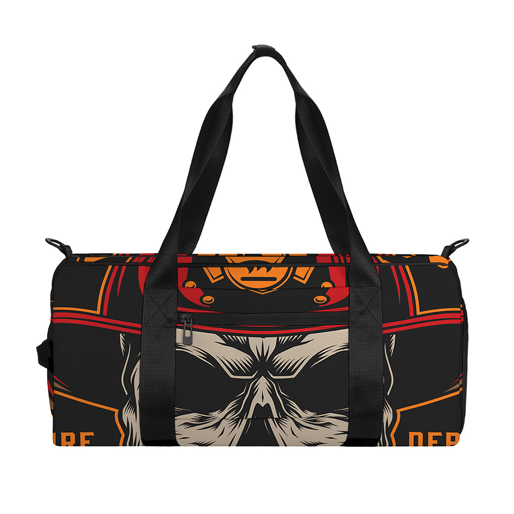 Firefighter First In Last Out Print Gym Bag