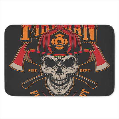 Firefighter First In Last Out Print Indoor Door Mat