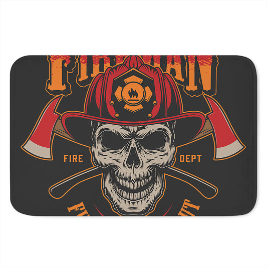 Firefighter First In Last Out Print Indoor Door Mat