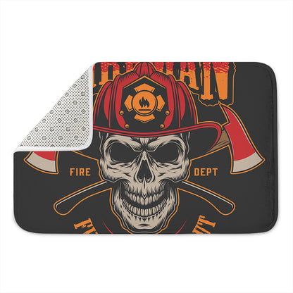 Firefighter First In Last Out Print Indoor Door Mat