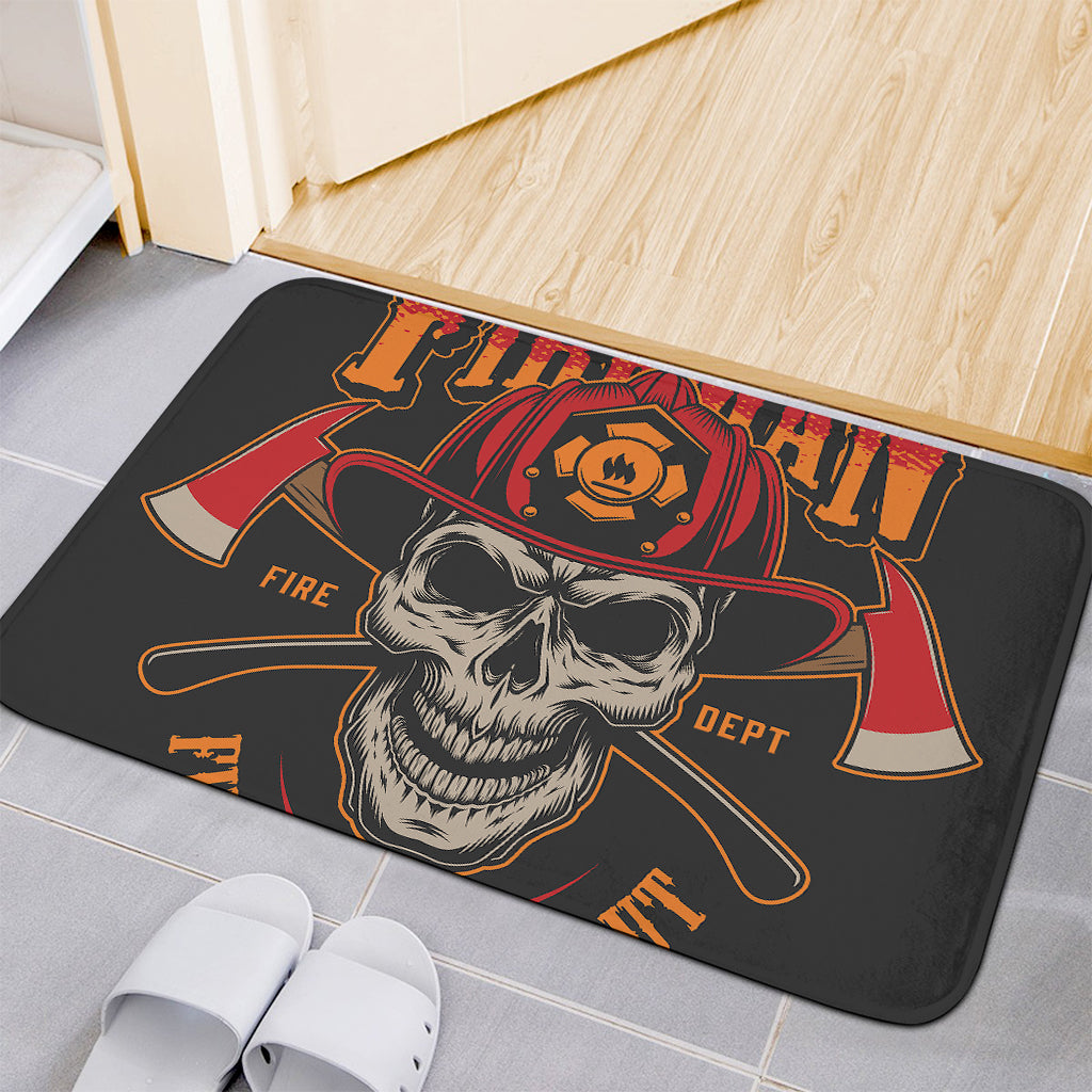 Firefighter First In Last Out Print Indoor Door Mat