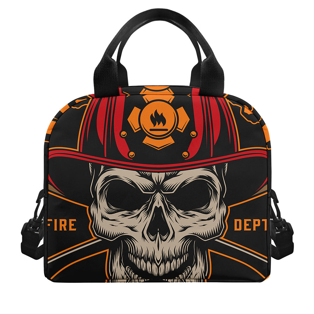 Firefighter First In Last Out Print Insulated Lunch Bag