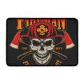 Firefighter First In Last Out Print Kitchen Mat