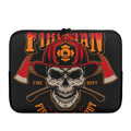 Firefighter First In Last Out Print Laptop Sleeve
