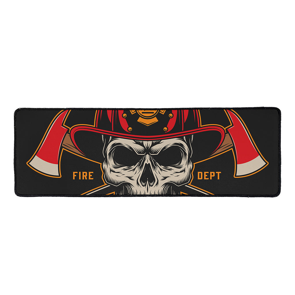 Firefighter First In Last Out Print Long Kitchen Mat