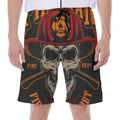 Firefighter First In Last Out Print Men's Beach Shorts