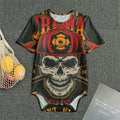 Firefighter First In Last Out Print Men's Bodysuit