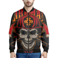 Firefighter First In Last Out Print Men's Bomber Jacket