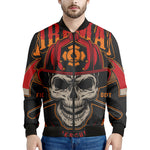 Firefighter First In Last Out Print Men's Bomber Jacket