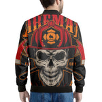 Firefighter First In Last Out Print Men's Bomber Jacket