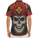 Firefighter First In Last Out Print Men's Deep V-Neck Shirt