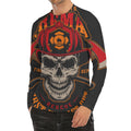 Firefighter First In Last Out Print Men's Long Sleeve Rash Guard