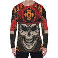 Firefighter First In Last Out Print Men's Long Sleeve T-Shirt
