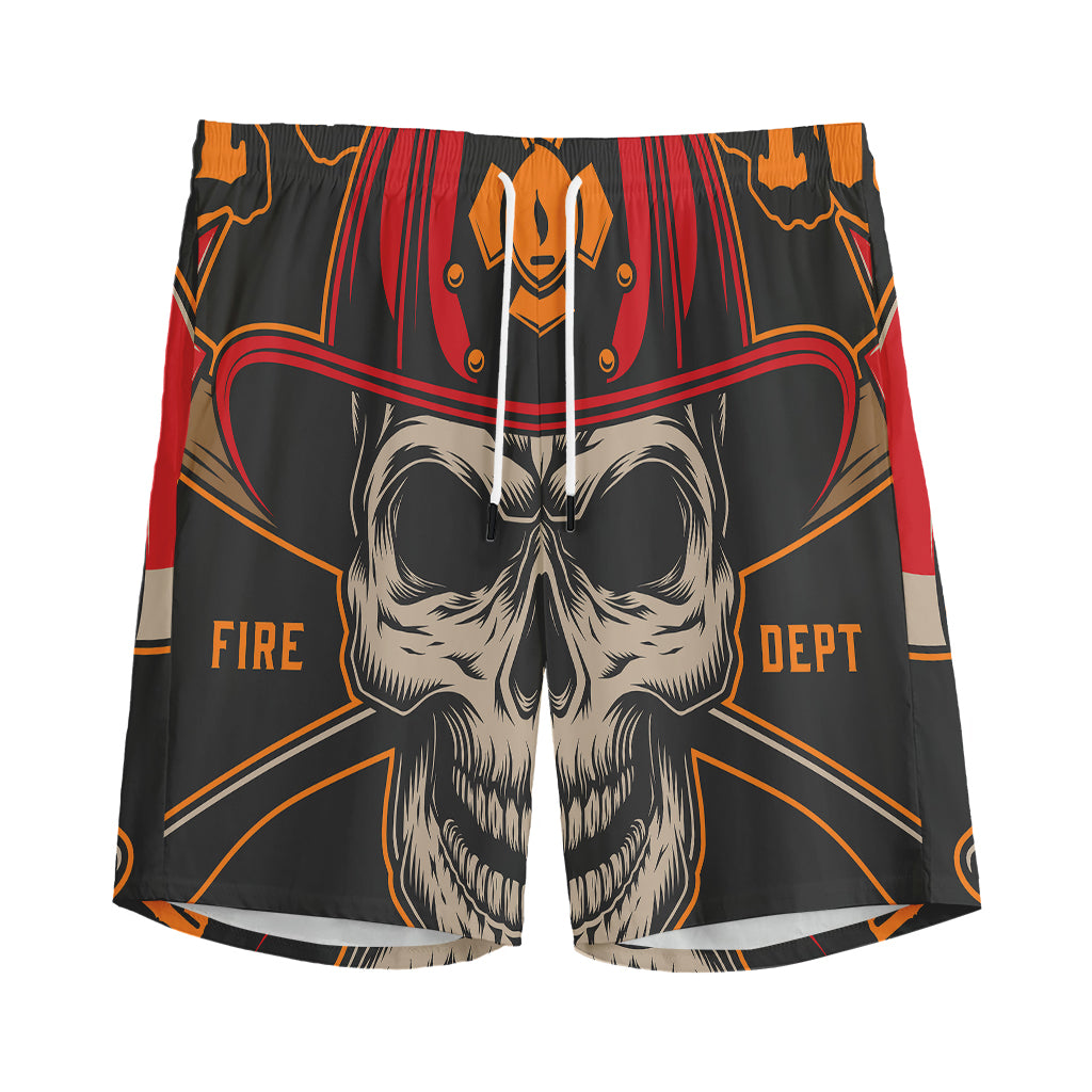 Firefighter First In Last Out Print Men's Sports Shorts