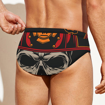 Firefighter First In Last Out Print Men's Swim Briefs