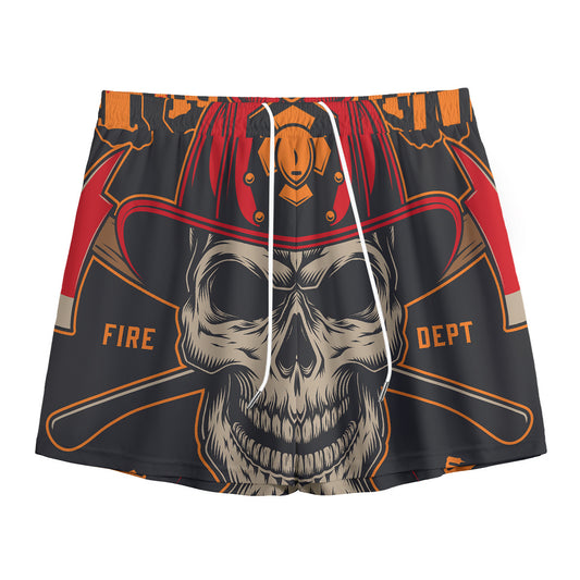 Firefighter First In Last Out Print Mesh Shorts