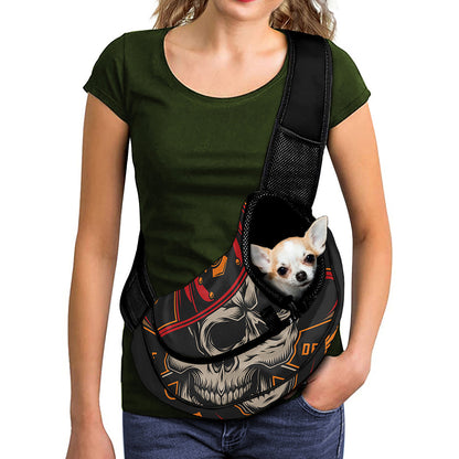 Firefighter First In Last Out Print Pet Sling Carrier