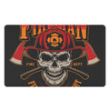 Firefighter First In Last Out Print Polyester Doormat
