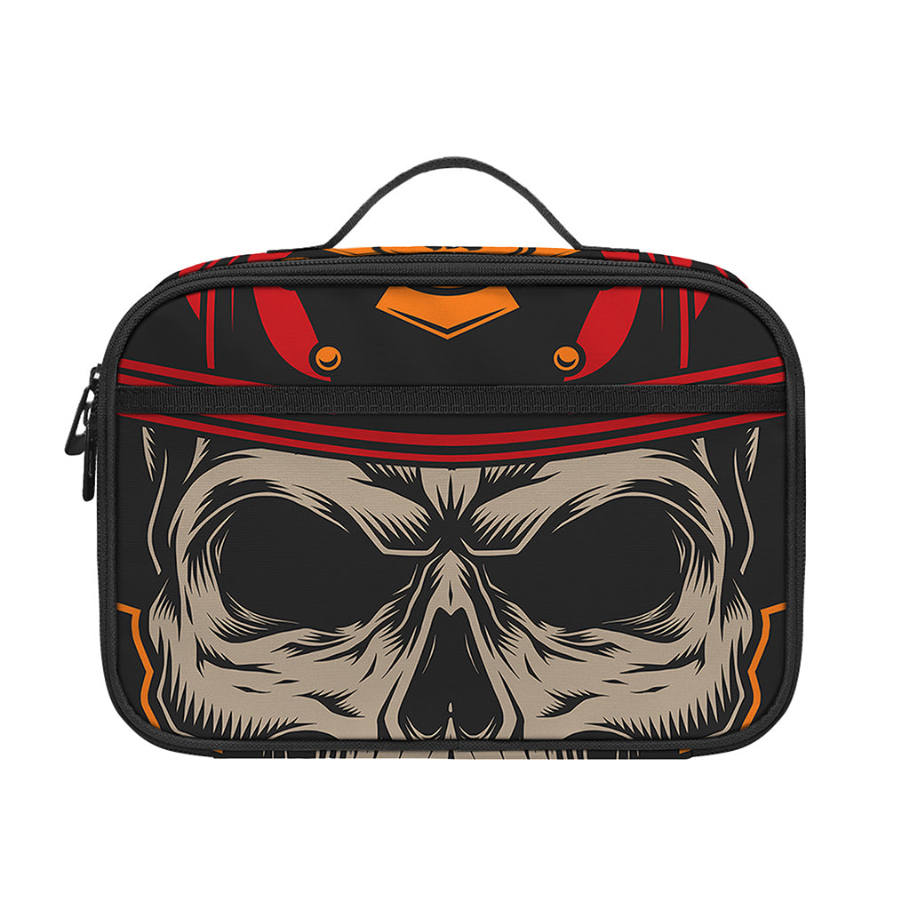 Firefighter First In Last Out Print Portable Lunch Bag
