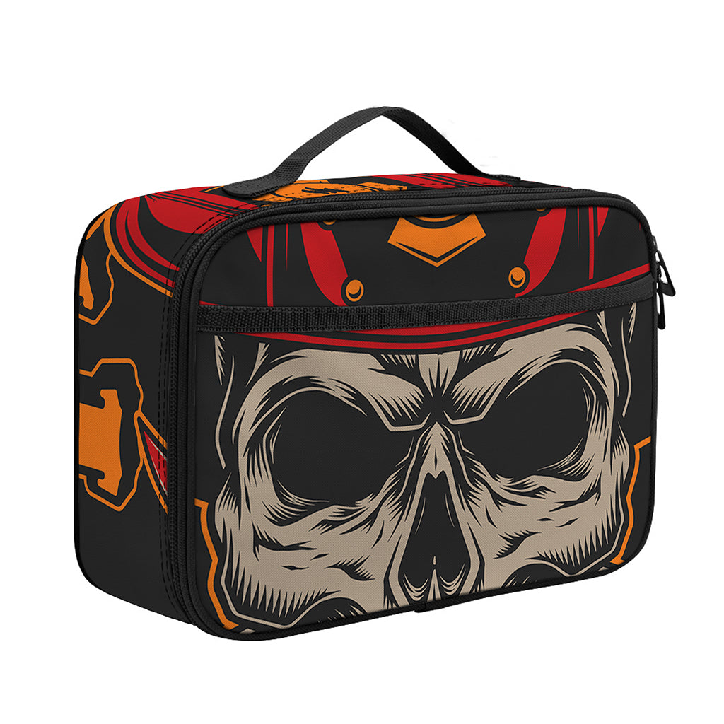 Firefighter First In Last Out Print Portable Lunch Bag