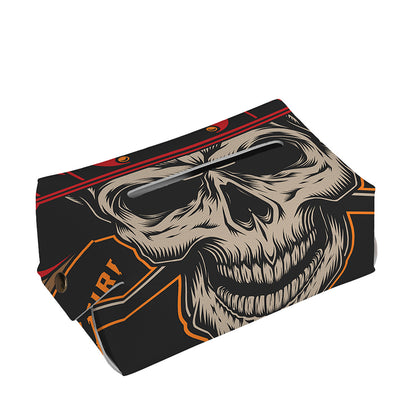 Firefighter First In Last Out Print Rectangle Tissue Box Cover