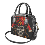 Firefighter First In Last Out Print Shoulder Handbag