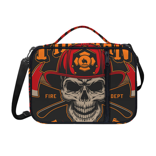 Firefighter First In Last Out Print Shoulder Strap Bible Bag