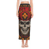 Firefighter First In Last Out Print Side Slit Maxi Skirt