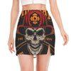 Firefighter First In Last Out Print Side Slit Mini Skirt