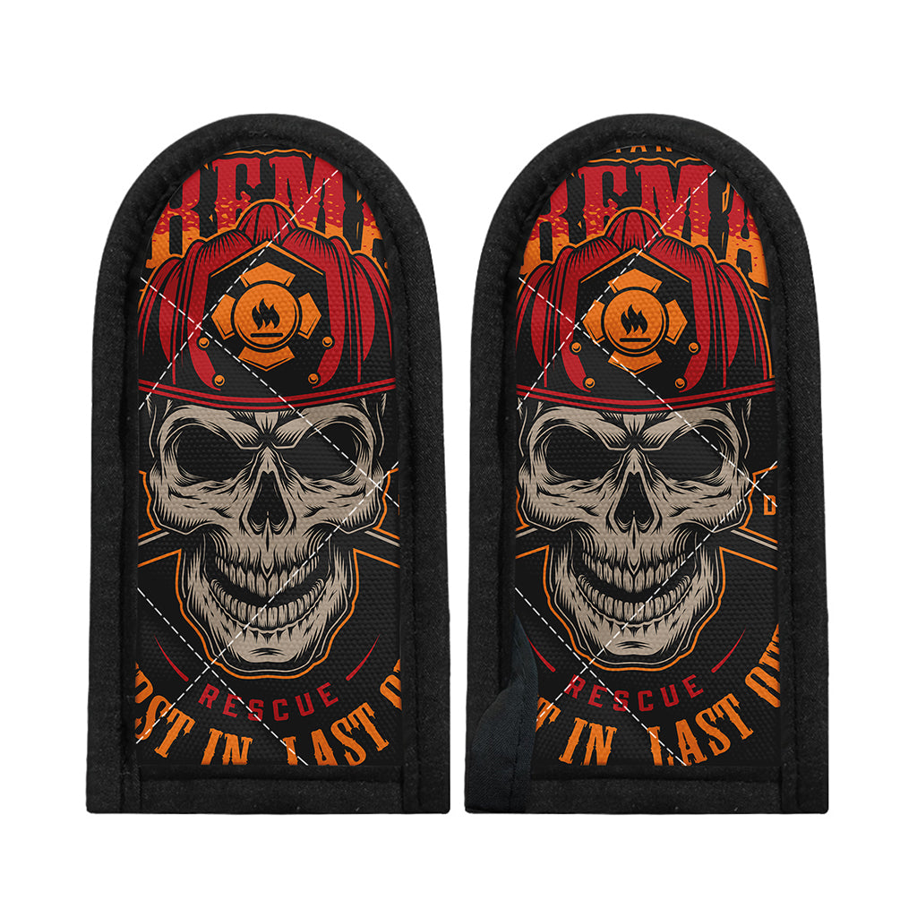 Firefighter First In Last Out Print Skillet Handle Cover