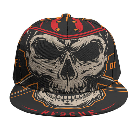 Firefighter First In Last Out Print Snapback Cap