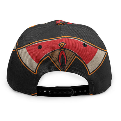 Firefighter First In Last Out Print Snapback Cap