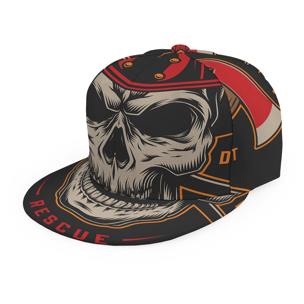 Firefighter First In Last Out Print Snapback Cap